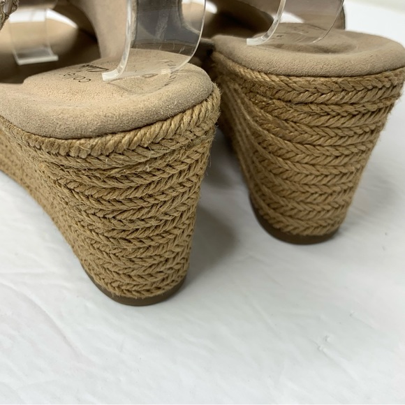 Clarks Lafley Alaina Metallic Wedge Espadrille Sandals Gold 8 - Picture 10 of 15